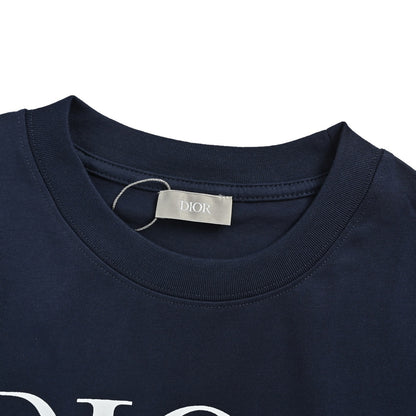 Dior 47 large letters logo printed short sleeves