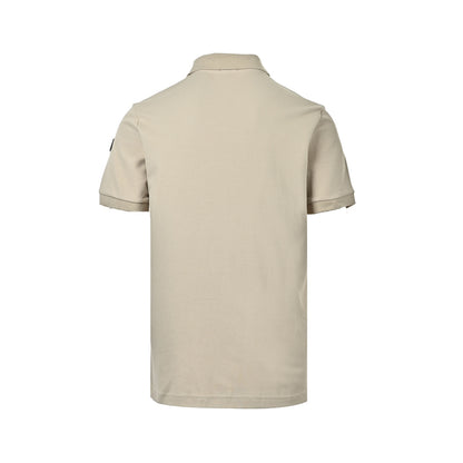 Moncler/Mask Stacked Black Label Logo Polo Short Sleeve