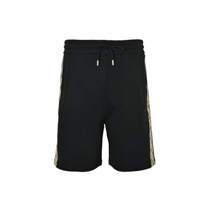 Burberry 26ss side plaid embroidered war horse shorts