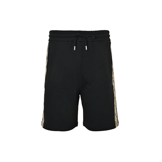 Burberry 26ss side plaid embroidered war horse shorts
