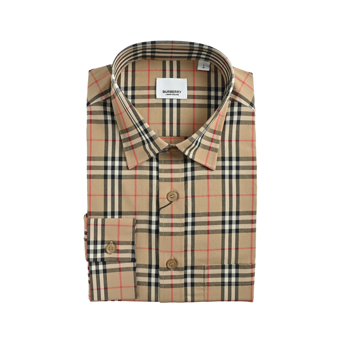 Burberry small plaid cotton shirt