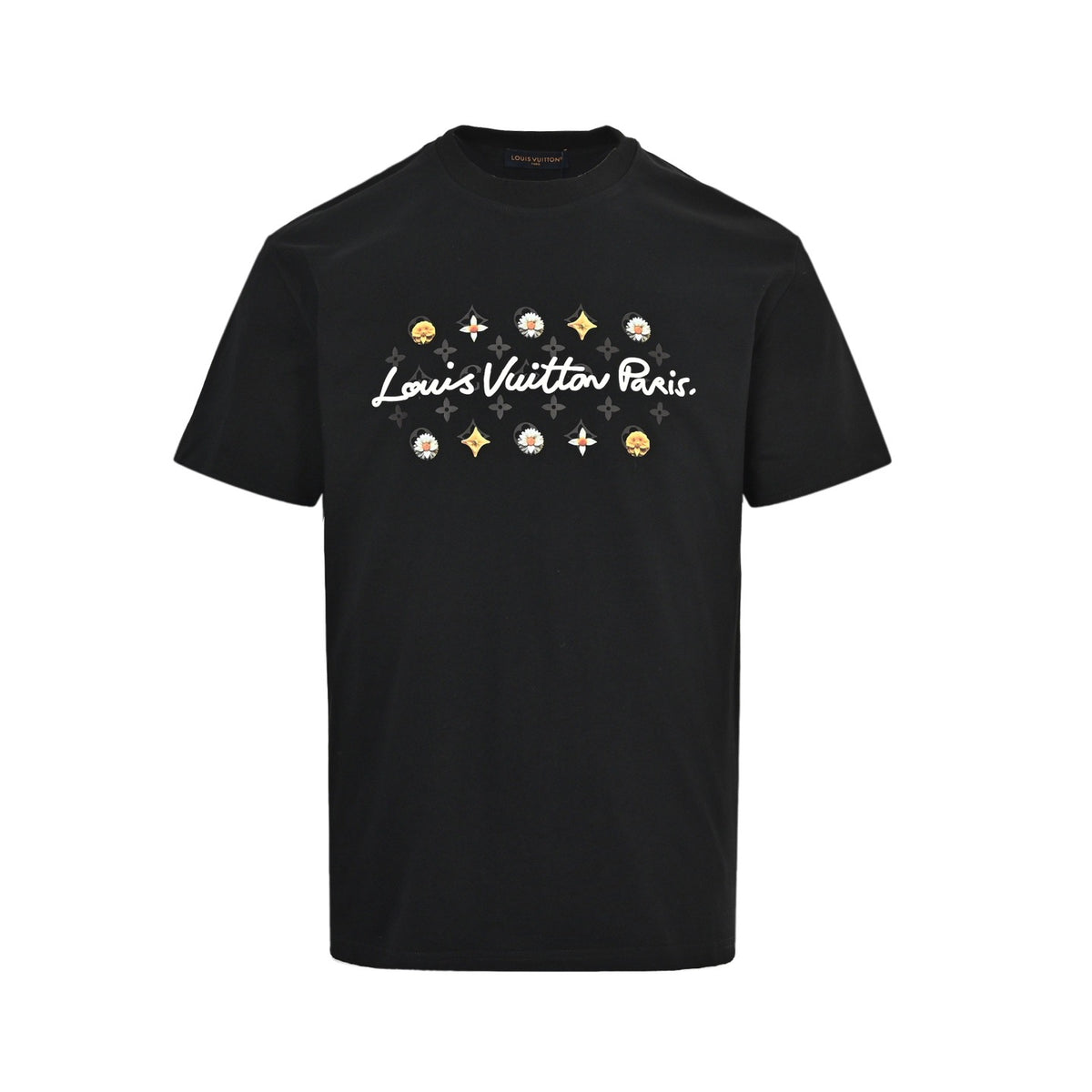 Louis Vuitton 26ss daisy letter print short sleeves