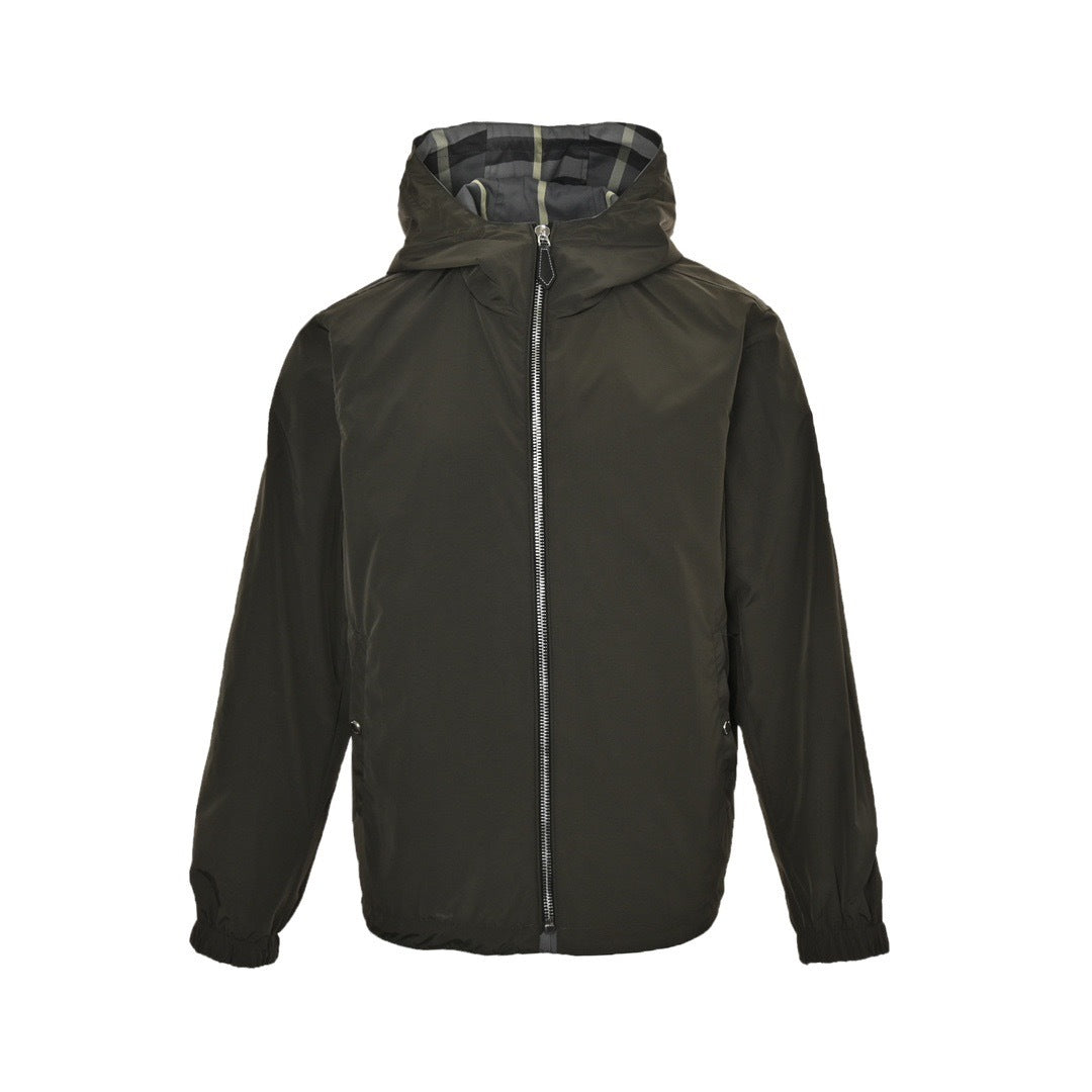 Burberry classic plaid reversible hooded jacket