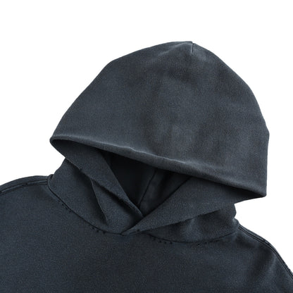 Balenciaga/Balanciaga 25Fw tape printed hole pocket hooded sweatshirt
