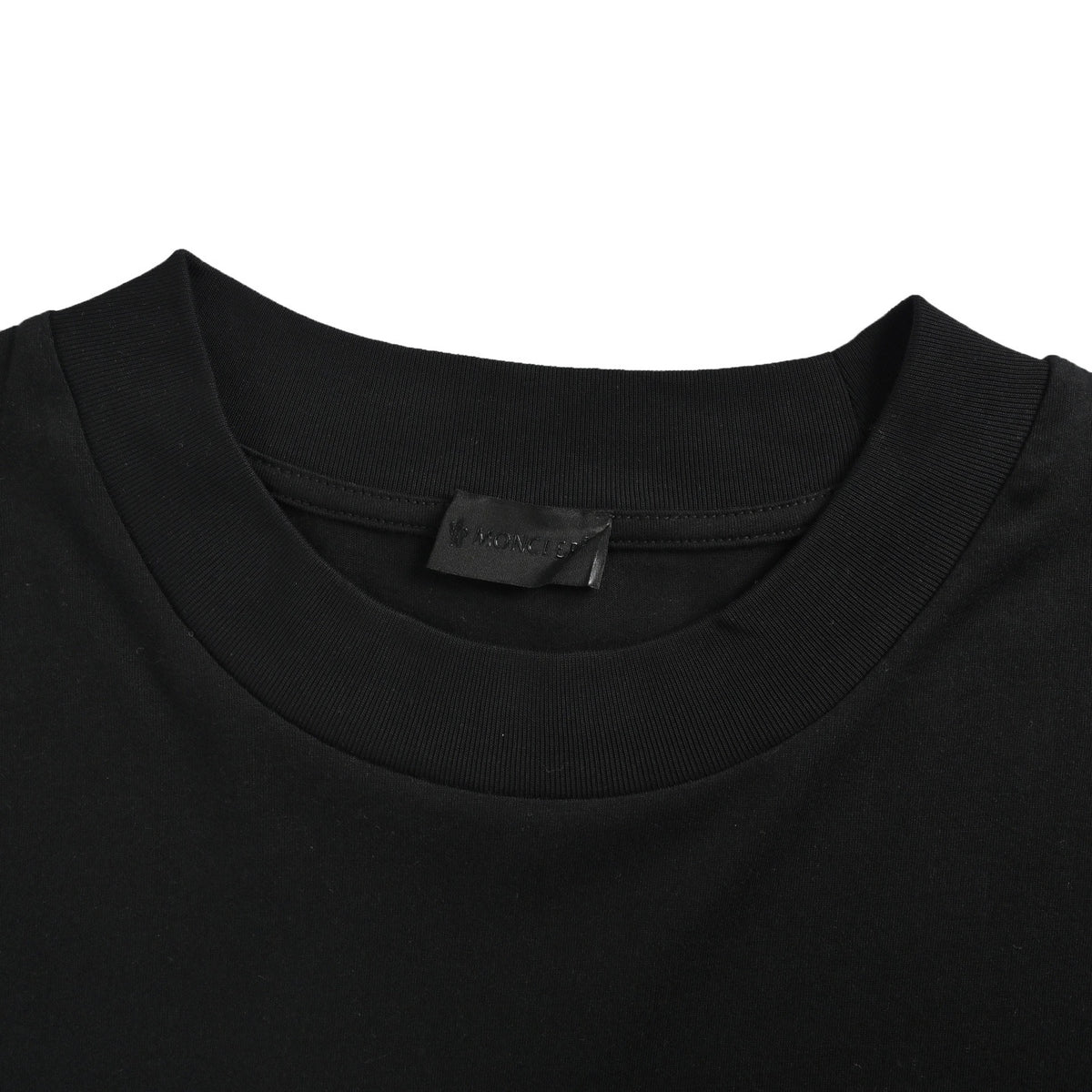 Moncler/Mask logo printed side mesh patchwork short sleeves