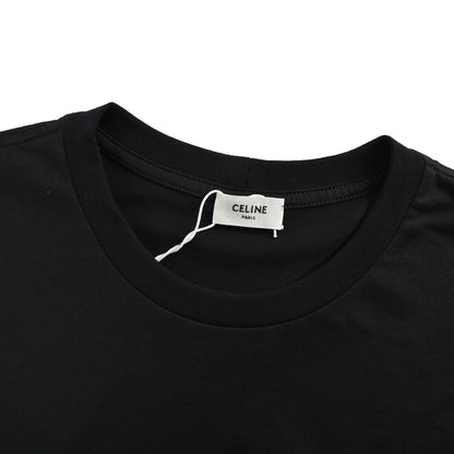 Celine 26ss basic chest small logo printed short sleeves