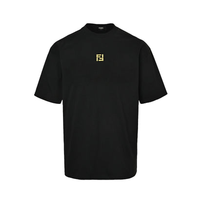 Fendi FF three-dimensional embroidered short sleeves