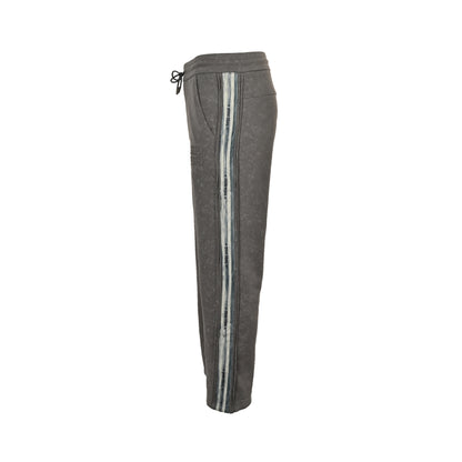 Miu Miu patchwork embroidered letter washed trousers