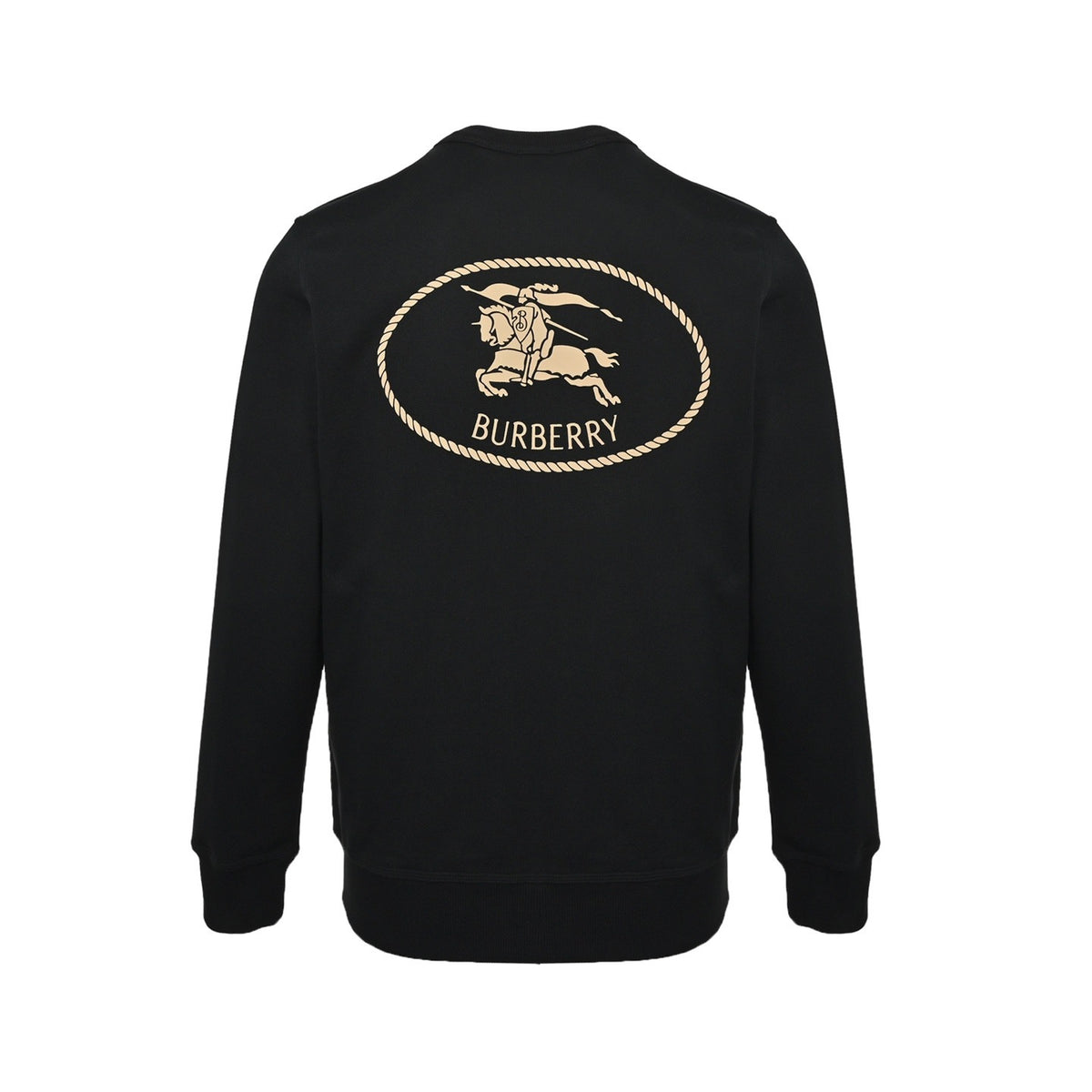 Burberry back circle war horse print crew neck sweatshirt