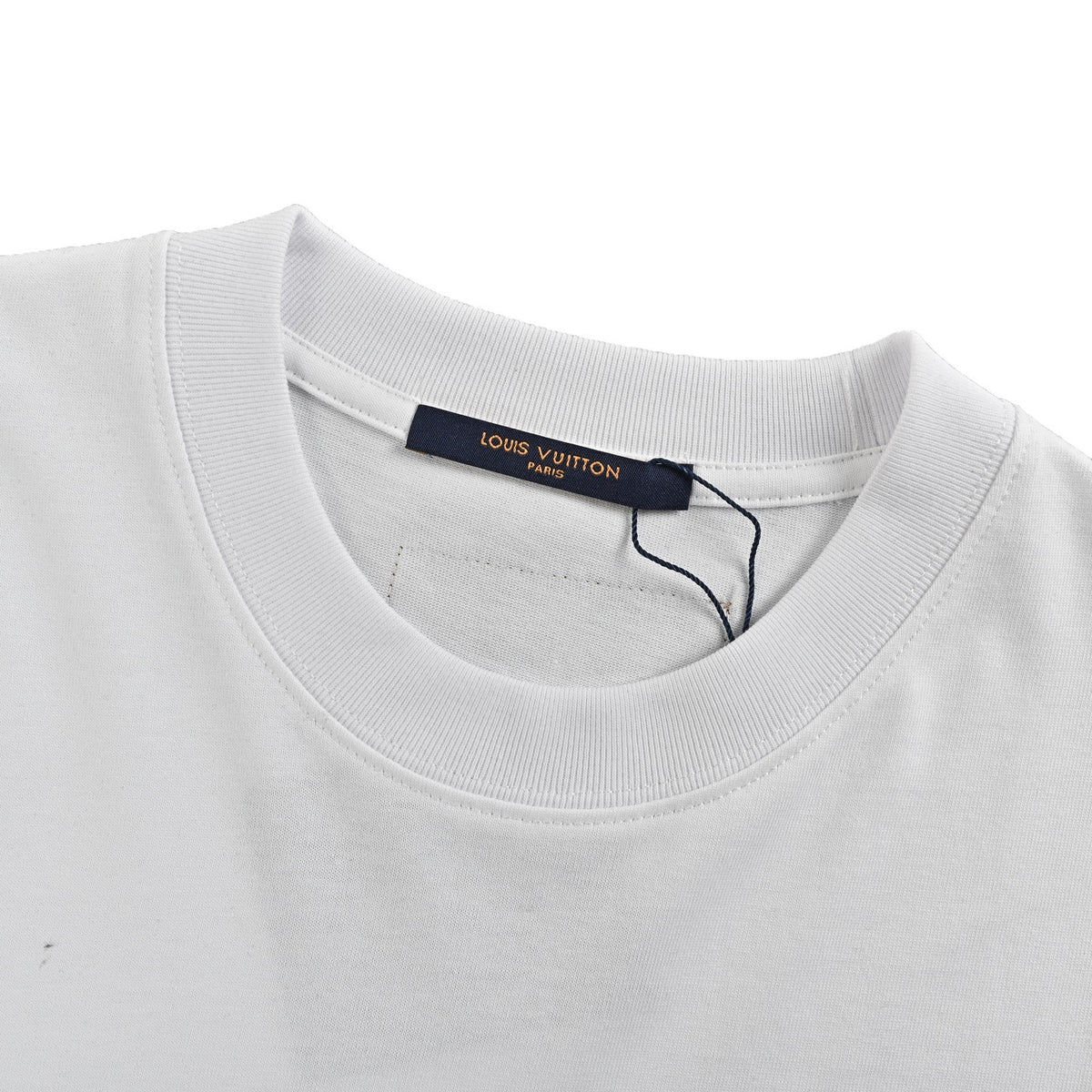 Louis Vuitton hand-painted graffiti large letters logo short sleeves
