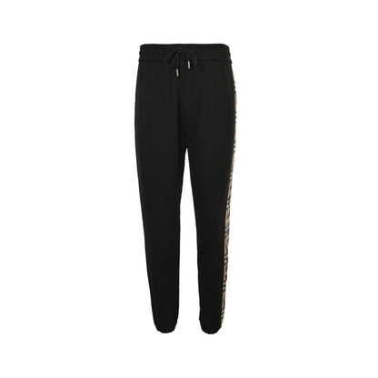 Burberry side taped logo letter plaid trousers