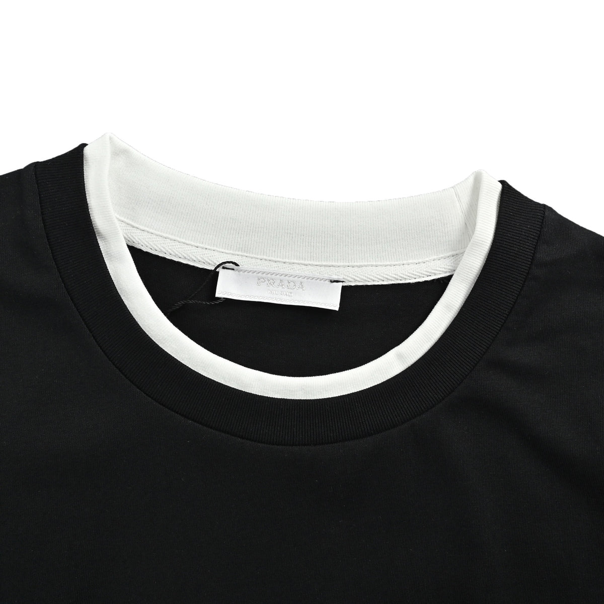 Prada triangle cloth label fake two-piece short sleeves