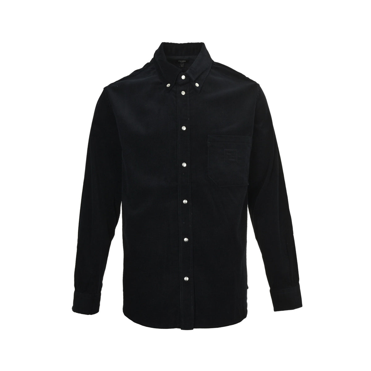 Fendi 25Fw blue corduroy shirt jacket