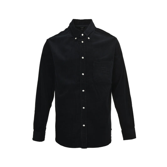 Fendi 25Fw blue corduroy shirt jacket