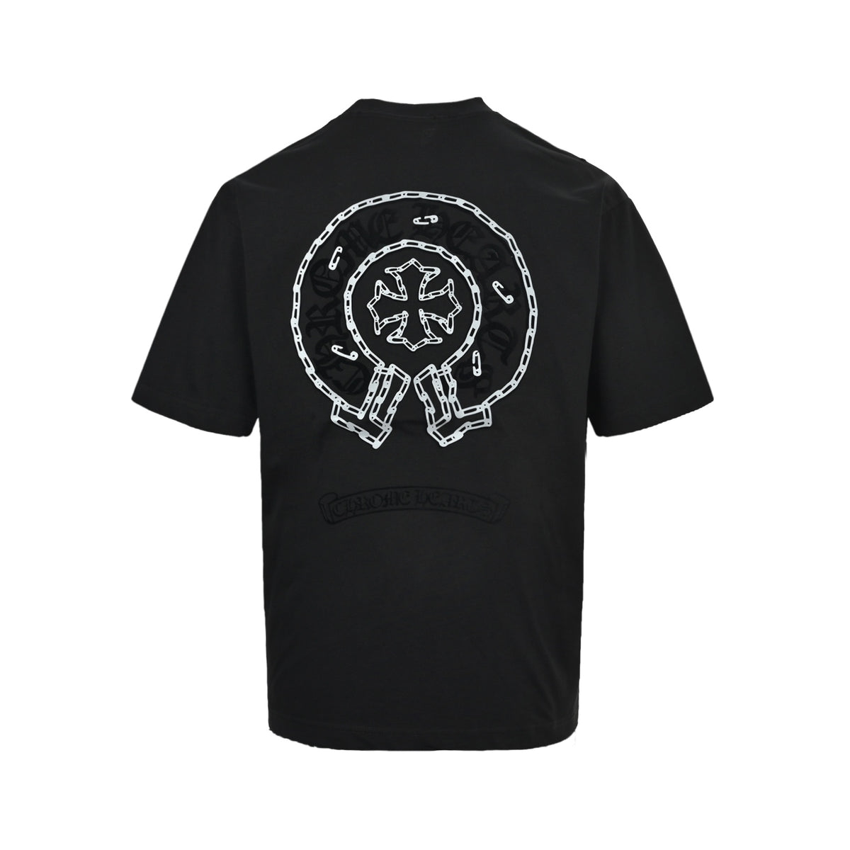 Chrome Hearts/Chrome Heart 26ss pin logo pressed flocking printed short sleeves