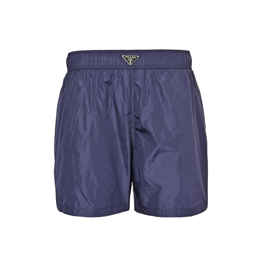 Prada nylon shorts with triangle waistband
