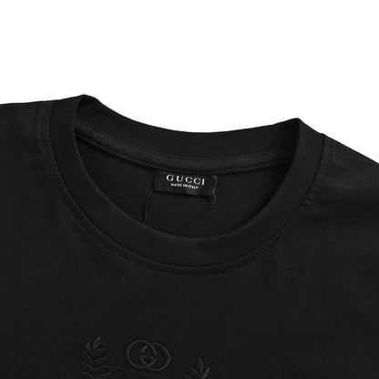 Gucci 26ss embroidered wheat short sleeves