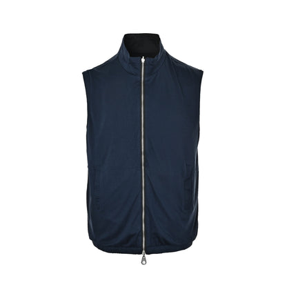 Loro Piana/LP reversible zippered wool nylon vest
