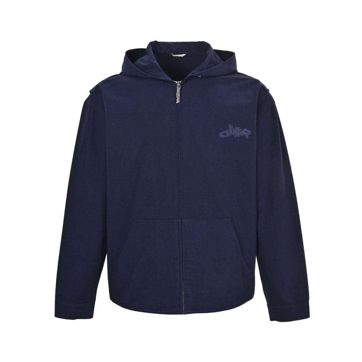 Dior 25Fw joint embroidered logo canvas zipper hooded jacket