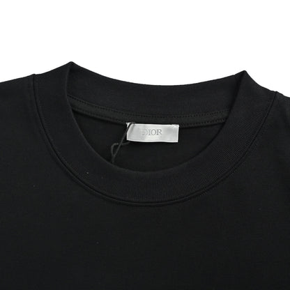 Dior 26ss signature letter embroidered short sleeves