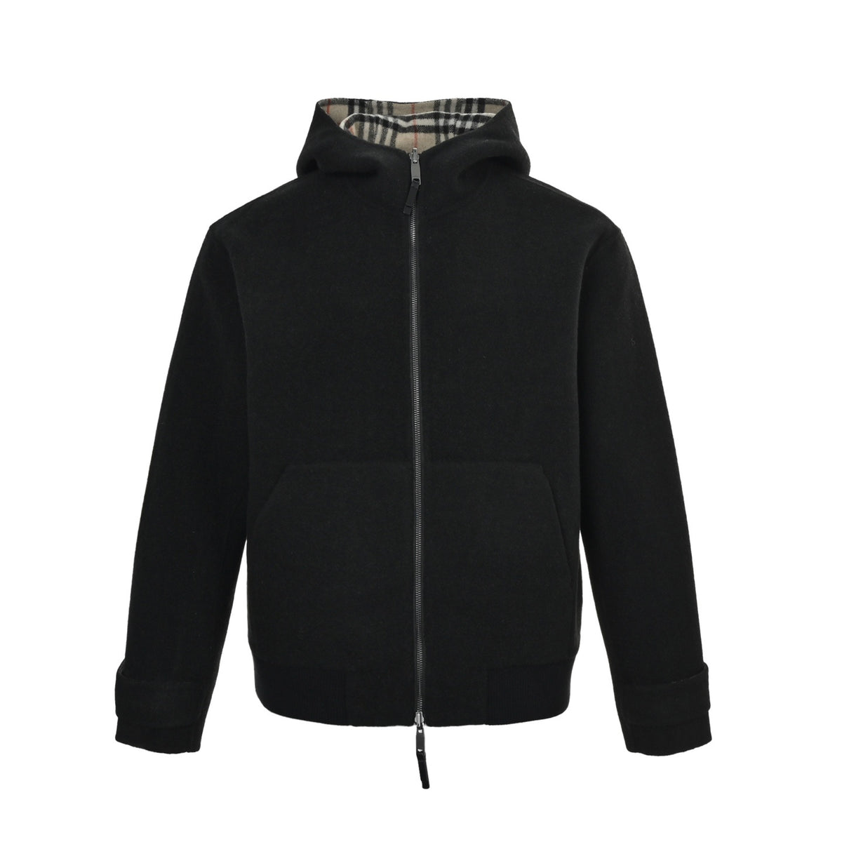 Burberry reversible wool hooded jacket