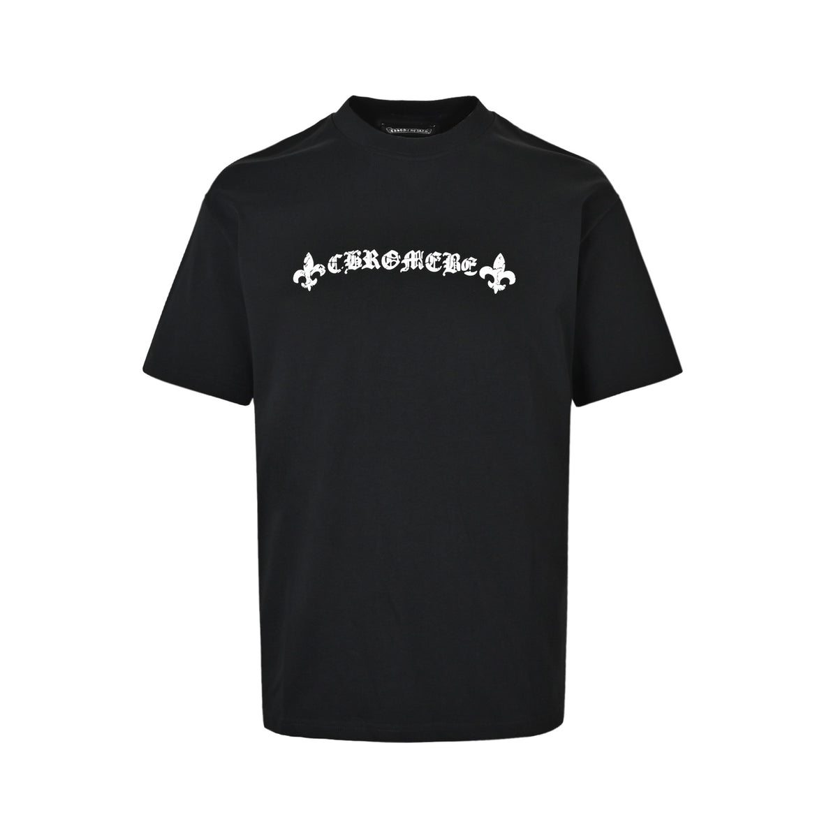 Chrome Hearts Cracked Horseshoe Cross Print Short Sleeve