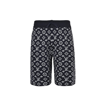Louis Vuitton full-frame old flower jacquard knitted shorts