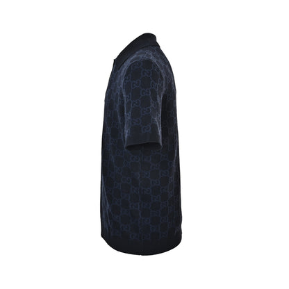 Gucci jacquard all-over knitted Polo short sleeves