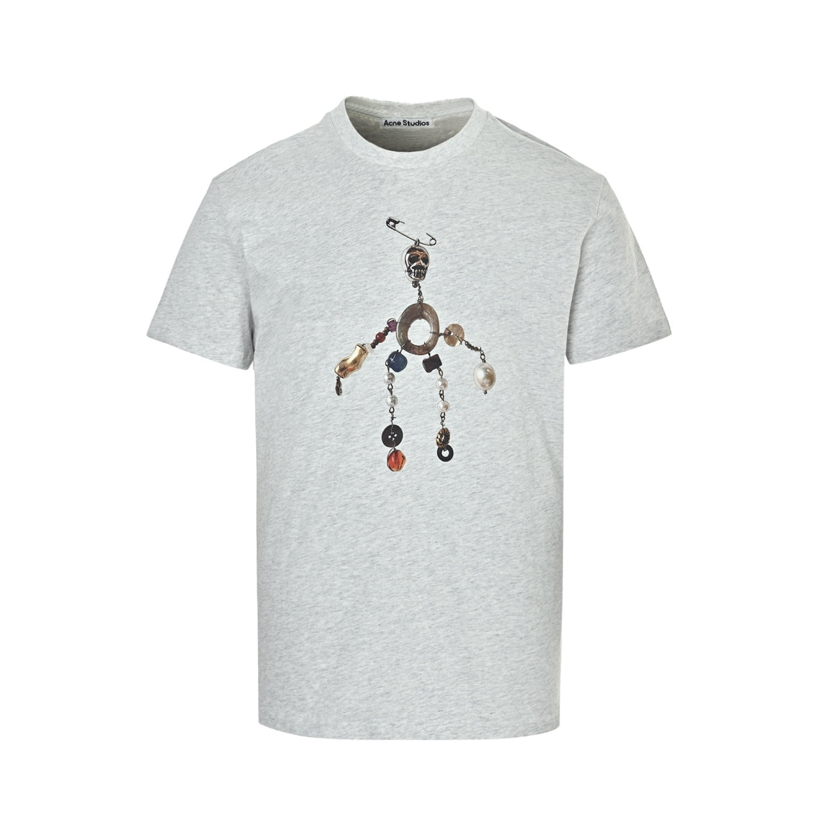 Acne Studios Skull Jewelry Print Short Sleeve