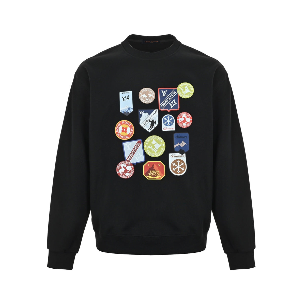 Louis Vuitton 25Fw badge crew neck sweatshirt