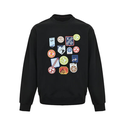 Louis Vuitton 25Fw badge crew neck sweatshirt