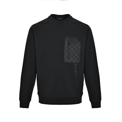 Louis Vuitton presbyopic patchwork pocket crew neck sweatshirt