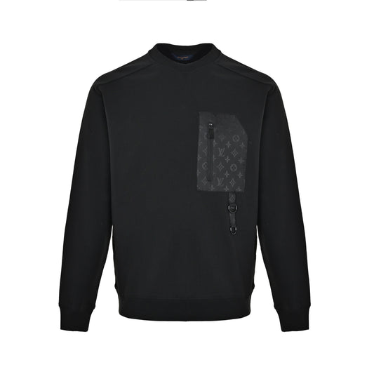 Louis Vuitton presbyopic patchwork pocket crew neck sweatshirt