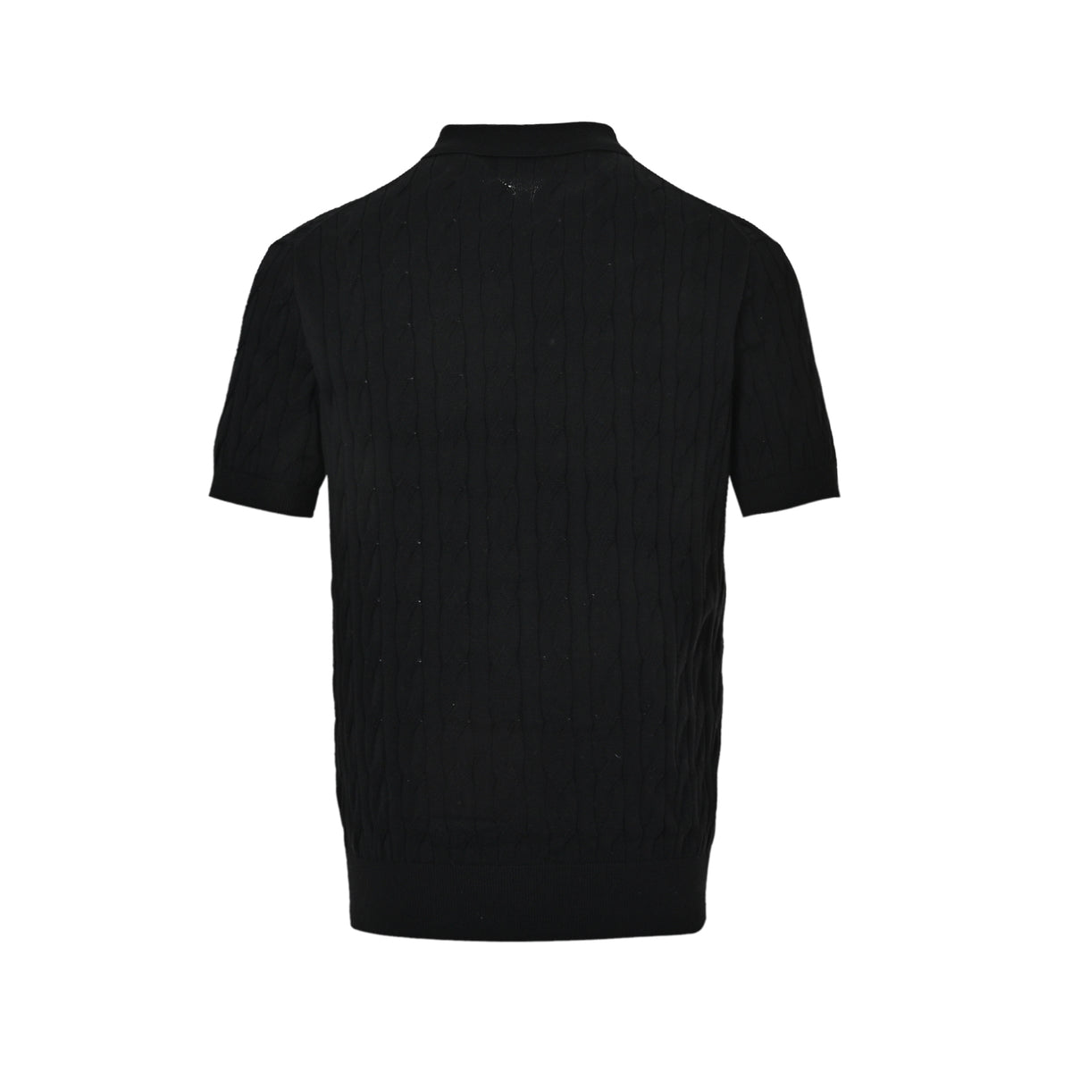 Ralph Lauren Hua bear embroidered cable knit Polo short sleeves