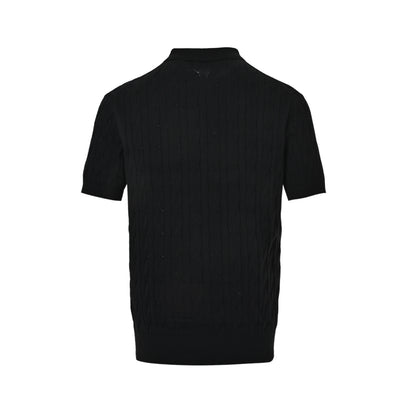 Ralph Lauren Hua bear embroidered cable knit Polo short sleeves