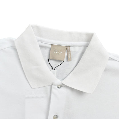 Dior 26ss pocket letter embroidered Polo short sleeves