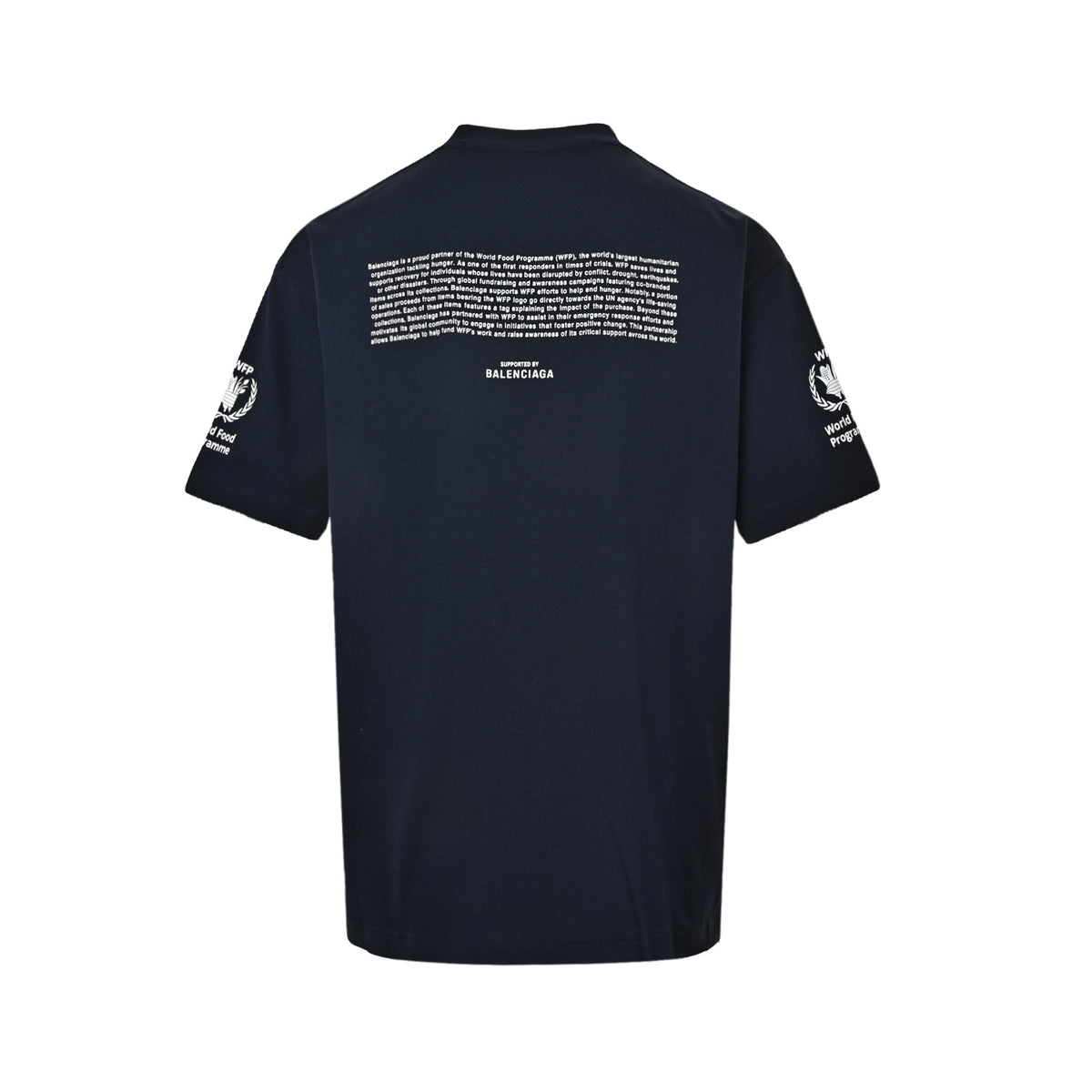 Balenciaga/Balanciaga 26ss WFP Food Organization joint short-sleeved shirt