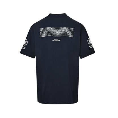 Balenciaga/Balanciaga 26ss WFP Food Organization joint short-sleeved shirt