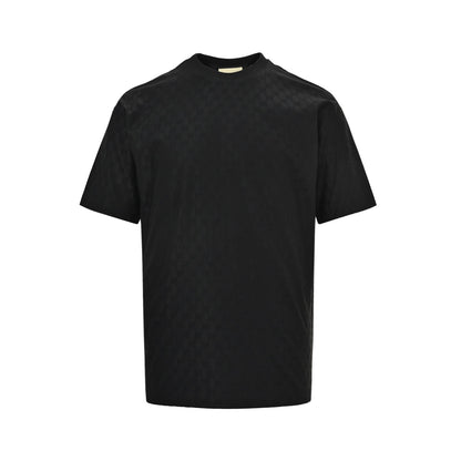 Gucci 26ss all over printed dark pattern old flower jacquard short sleeves