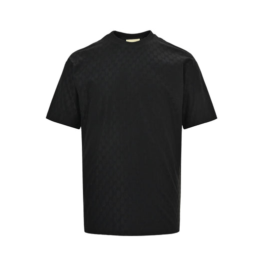 Gucci 26ss all over printed dark pattern old flower jacquard short sleeves