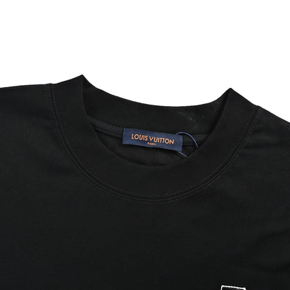 Louis Vuitton 26ss colorful sequined logo embroidered short sleeves
