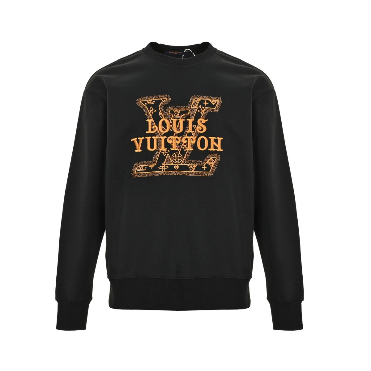 Louis Vuitton 25Fw embroidered letter logo crew neck sweatshirt