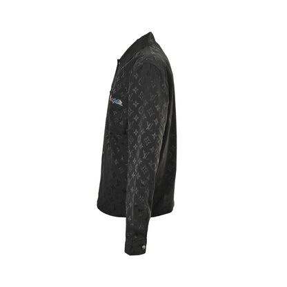 Louis Vuitton 25Fw presbyopic rippled jacquard colored diamond shirt jacket