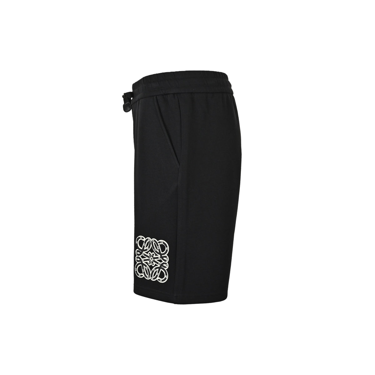Loewe/Luo Yiwei stitched leather three-dimensional logo shorts