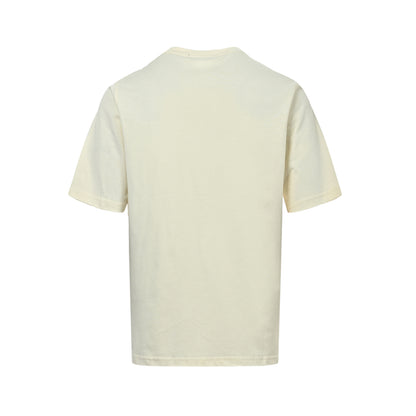Hermes hollow flower embroidered short sleeves