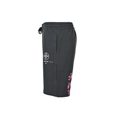 OFFWHITE round OFF letter print shorts