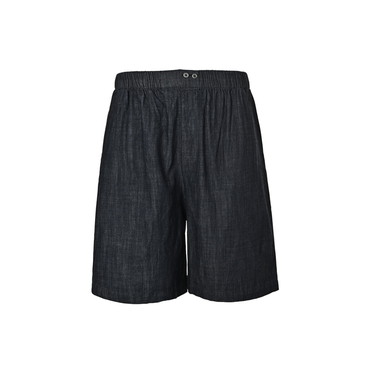 Acne Studios style washed denim shorts