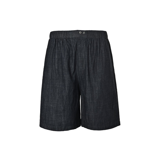Acne Studios style washed denim shorts