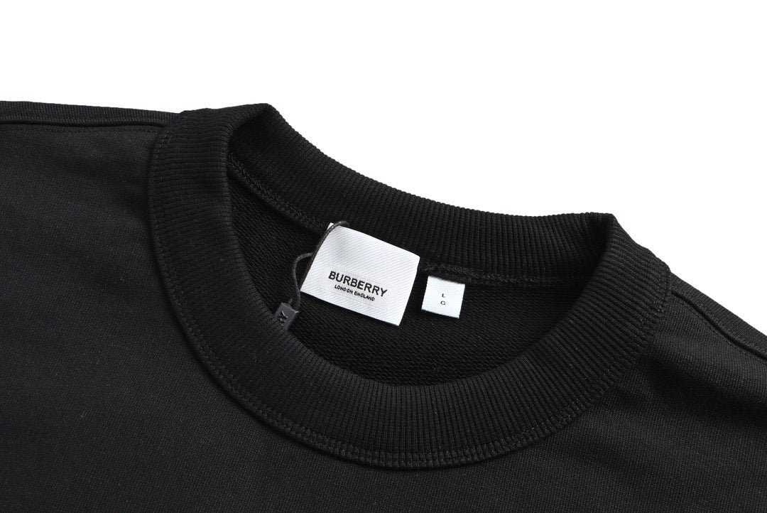 Burberry 23Fw laminated small label round neck sweatshirt
