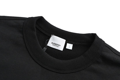 Burberry 23Fw laminated small label round neck sweatshirt